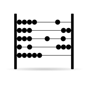 abacus vector in black