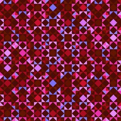 Red Diagonal Squares Seamless Pattern