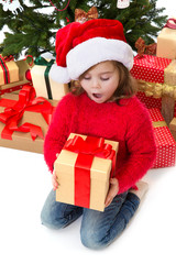  girl in Christmas box