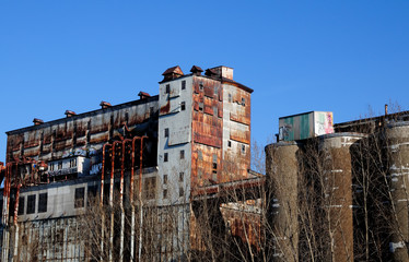 Obraz premium Silo ndeg 5 an iconic abandoned building on the old port of montreal quebec canada