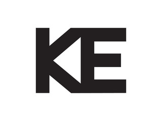 KE Letter Identity Monogram Logo