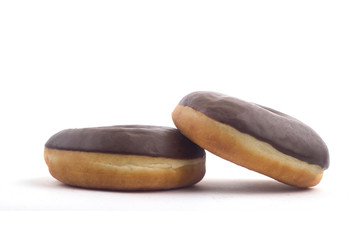 Chocolate Donuts on a white Background