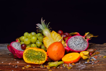 Obrazy na Szkle  Kupie egzotycznych owoców