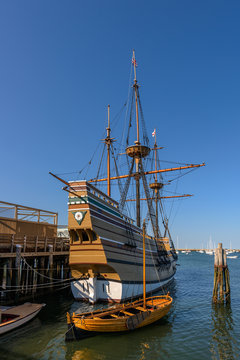 Replica of the Mayflower in Plymouth, Massachusetts