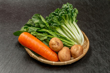 家庭菜園の野菜　Vegetables of the private vegetable garden