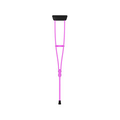 Retro crutch in pink design