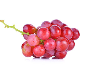 red grape isolated on white