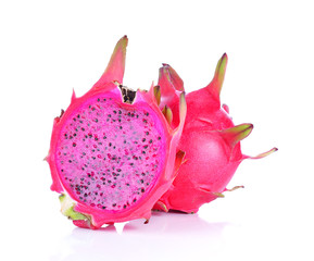 Dragon Fruit on white background