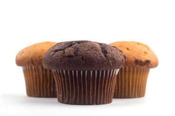 Muffin Cake on white Background