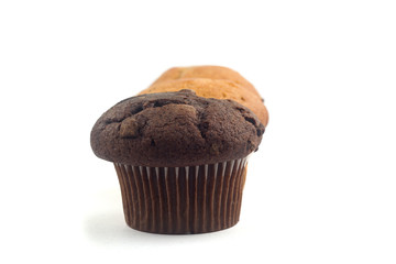Muffin Cake on white Background