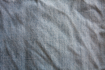 Close up of blue jeans