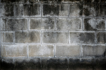 old dirty concrete block wall
