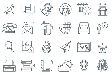 Business icon set