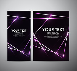 Abstract purple shining. Brochure business design template or roll up. 