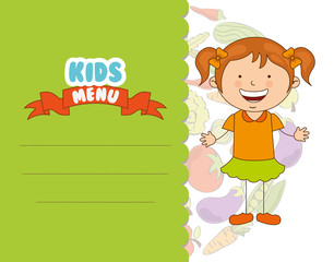 kids menu design 