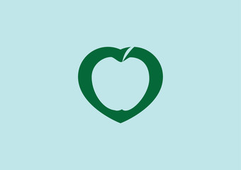 Apple Love - Fruit Heart