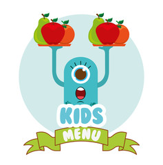 kids menu design 