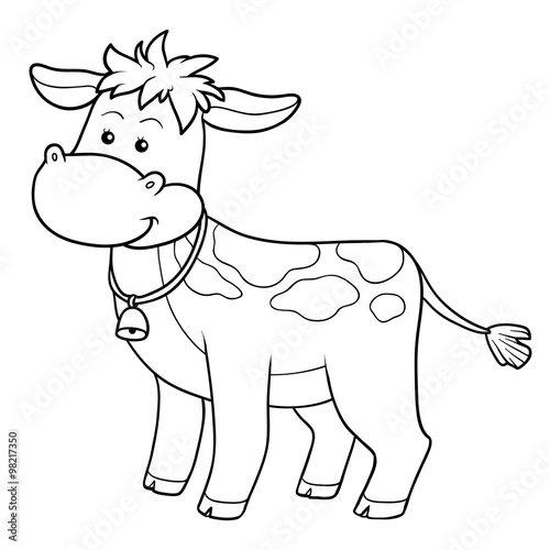 "Coloring book (calf)" Stock image and royalty-free vector files on
