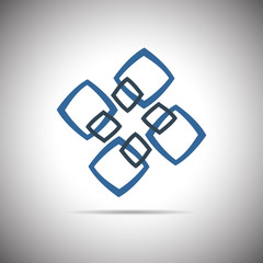 Fototapeta premium Abstract element - logo - teamwork