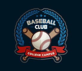 Baseball logo template for sports team