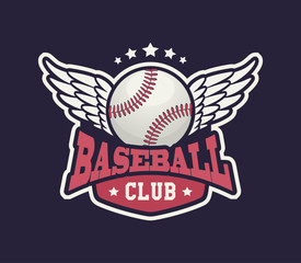 Baseball logo template for sports team