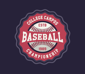 Baseball logo template for sports team