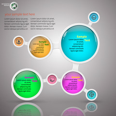 Abstract 3D Paper Infographics