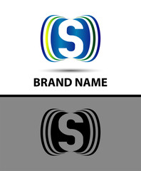 Abstract Vector S Logo Design Template
