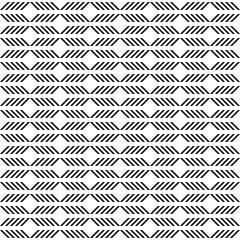 Seamless black and white background with abstract geometric shapes