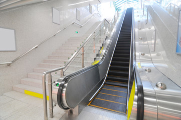 Escalator in the subway