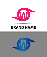 Letter W logo icon design template elements
