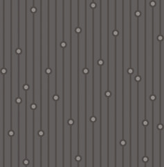 Vector Seamless pattern with vertical lines and circles dark gray background. Seamless pattern with vertical dark gray lines and light gray circles on a dark gray background