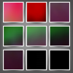 Abstract colorful blurred vector backgrounds.  Elements for your website or presentation.