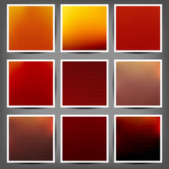 Smooth colorful backgrounds collection with aged effect