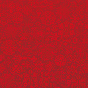 雪の結晶とドイリーの赤い背景　ウィンターセール