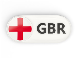 Obraz premium Round icon with flag of england