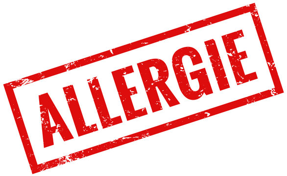 Allergie Stempel rot