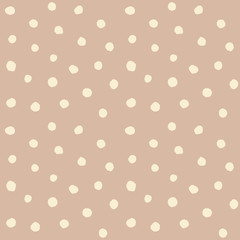 Retro hand drawn small polka dots