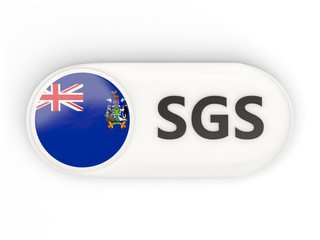 Round icon with flag of south georgia and the south sandwich isl
