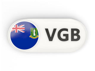 Round icon with flag of virgin islands british