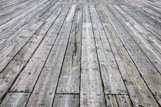 empty vintage wooden floor