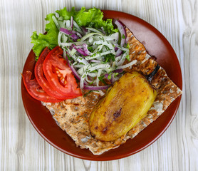 Grilled pepper