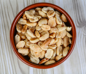 Salted peanuts