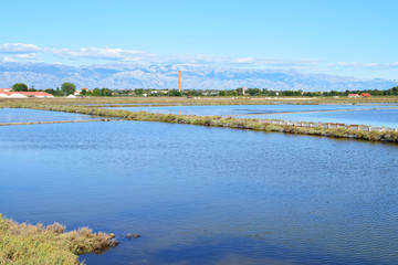 The salt pans of Nin, Croatia