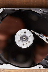 hard disk closeup