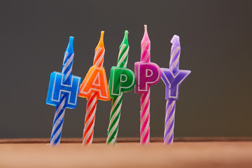 happy birthday candles