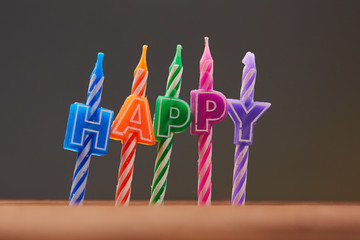 happy birthday candles