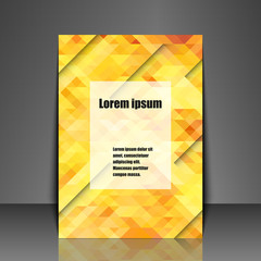 Template flyer with abstract background.