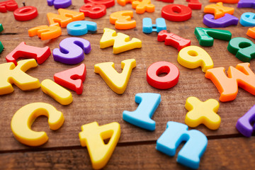 Naklejka premium magnetic letters
