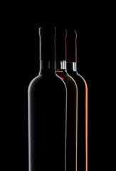 three bottles of wine